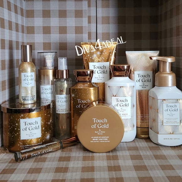 New! Bath & Body Works TOUCH OF GOLD 11PC Collection Set Bundle - Picture 1 of 4